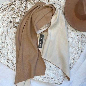 Anthropologie Fine Gauge 2 Sided Scarf brand is Michael Stars